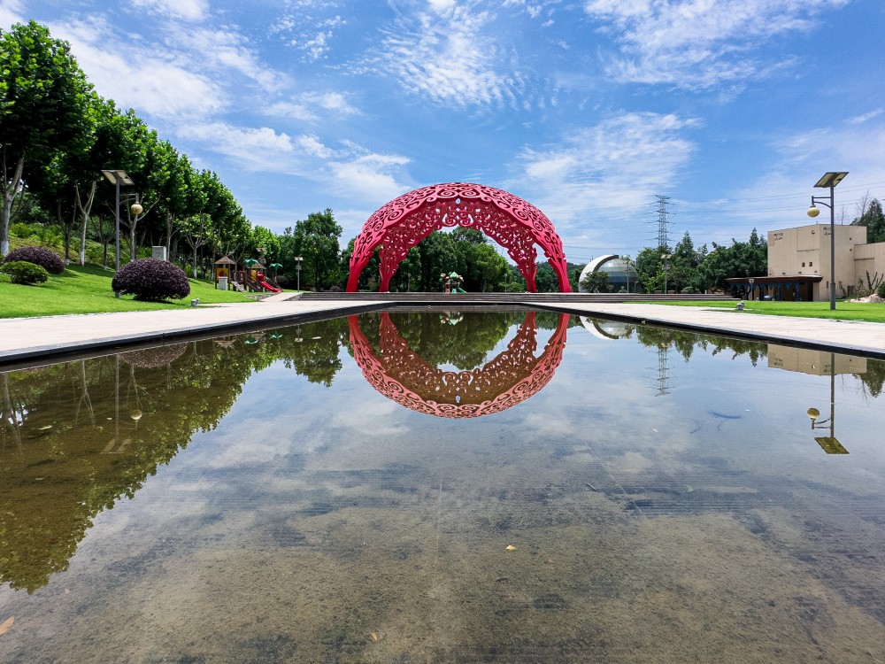 重慶園博園不銹鋼雕塑