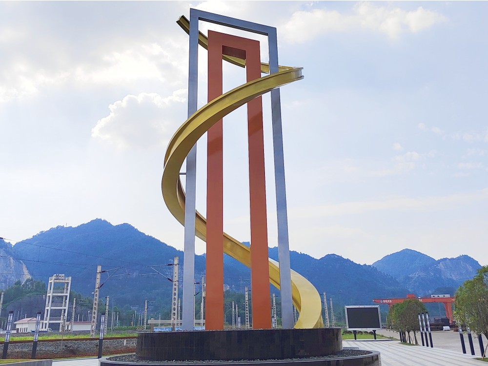 重慶江津珞璜不銹鋼雕塑