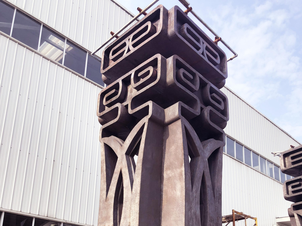 貴州習(xí)水古鳛國文化園鍛造圖騰柱