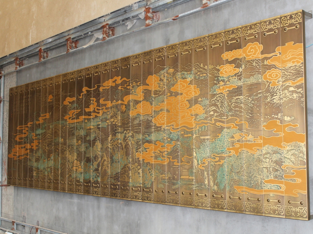 浙江省新昌縣銅板畫