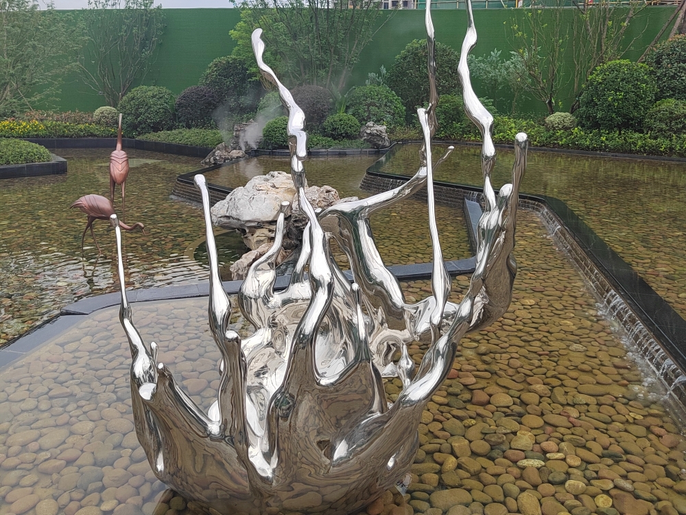 四川鄰水邦泰地產不銹鋼雕塑