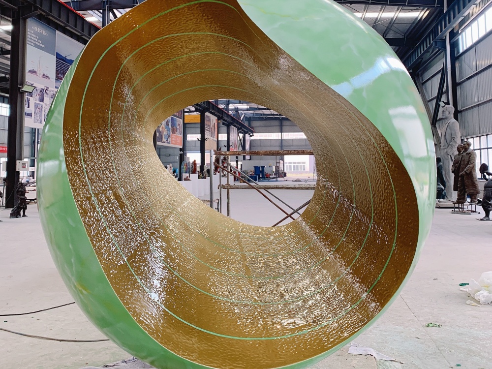 湖南長沙翡翠天序展示區(qū)不銹鋼雕塑